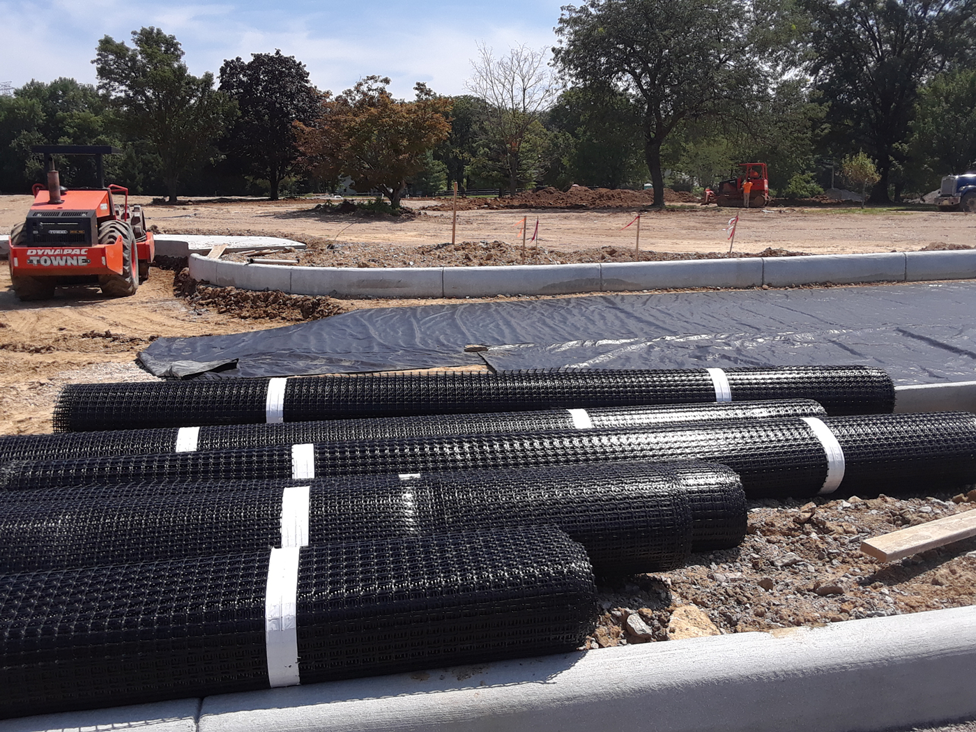 Geomalla de entrada de grava de polipropileno para paisajismo