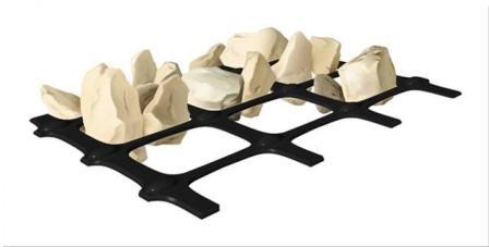 Geomalla de grava de polipropileno triaxial