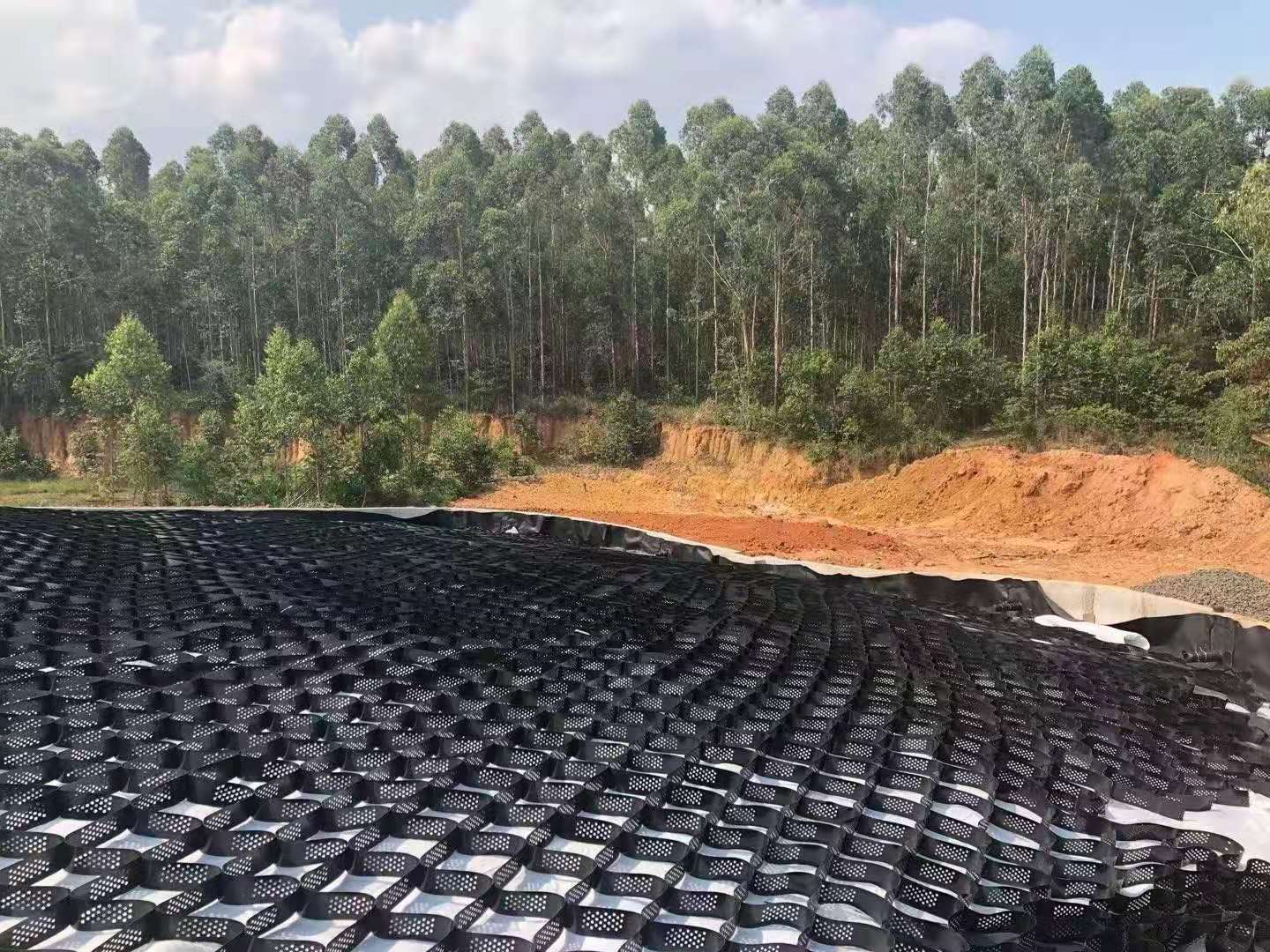 Estabilidad química negra Geocelda de protección de taludes